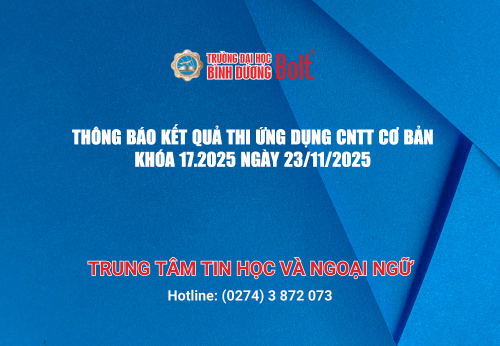 KẾT QUẢ THI ỨNG DỤNG CÔNG NGHỆ THÔNG TIN CƠ BẢN KHÓA 17.2025 NGÀY 23/11/2025