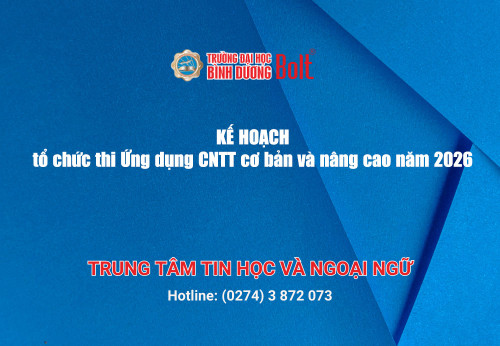 KH tổ chức thi Ứng dụng CNTT cơ bản và nâng cao năm 2026